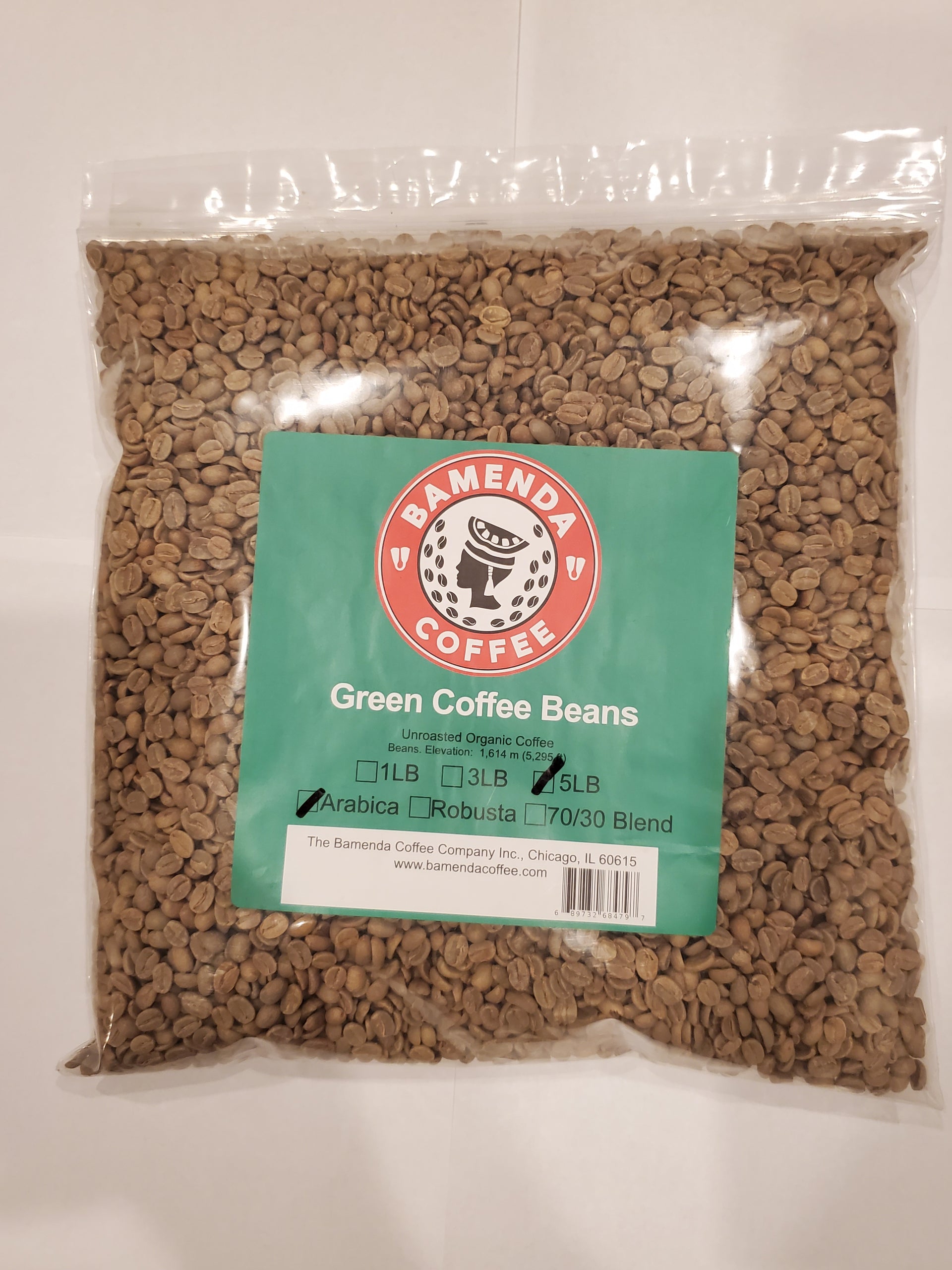 Green Coffee Beans, 100% Arabica (5 LBS, 3 LBS, 1LBS, UnRoasted) - Bamenda Coffee