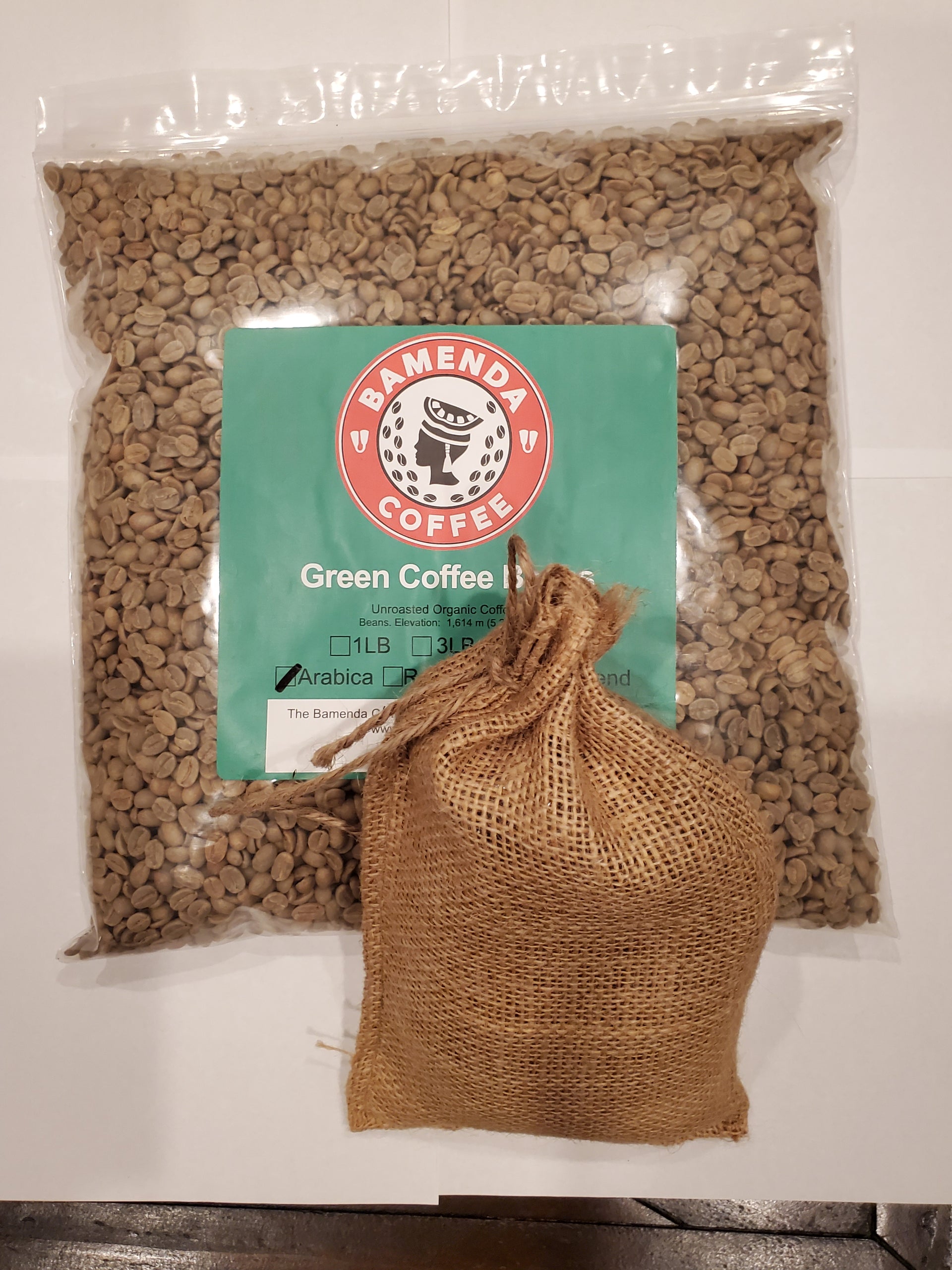 Green Coffee Beans, 100% Arabica (5 LBS, 3 LBS, 1LBS, UnRoasted) - Bamenda Coffee
