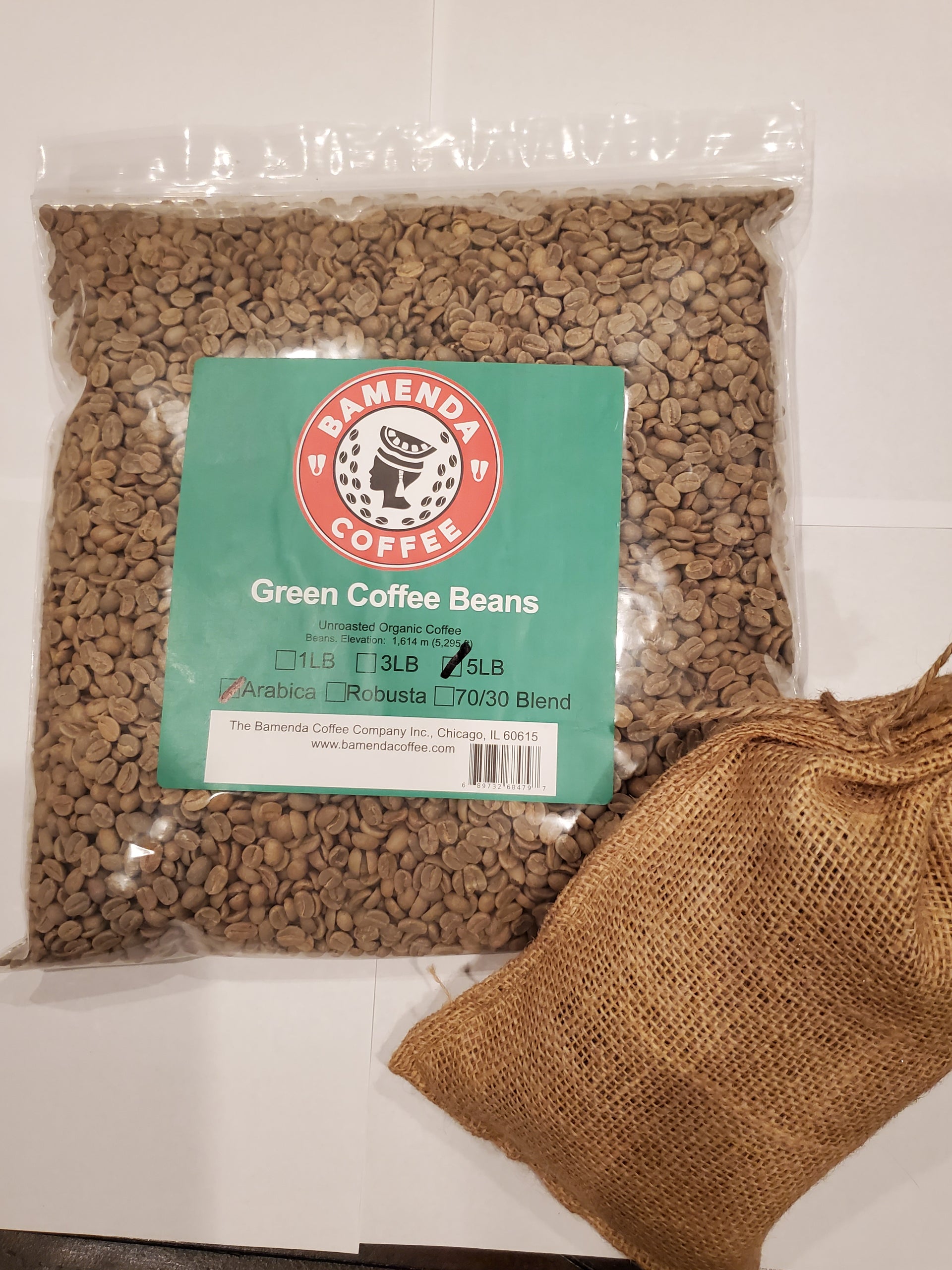 Green Coffee Beans, 100% Arabica (5 LBS, 3 LBS, 1LBS, UnRoasted) - Bamenda Coffee