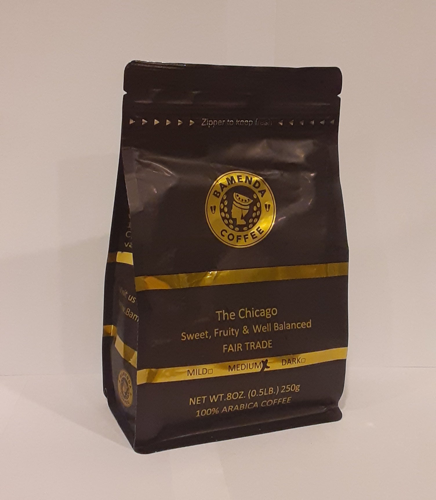 The Chicago Medium (1/2 LB, medium roast,GROUND)