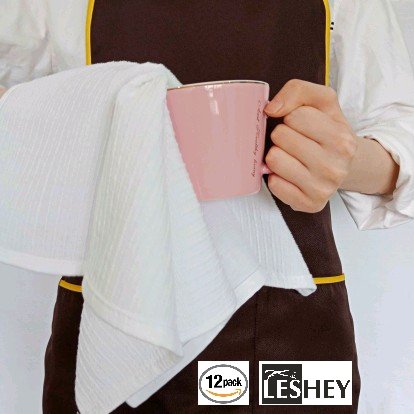 Leshey Towels,"Kitchen Bar Mop" Cleaning towels, (12 Pack, 16 x 19)