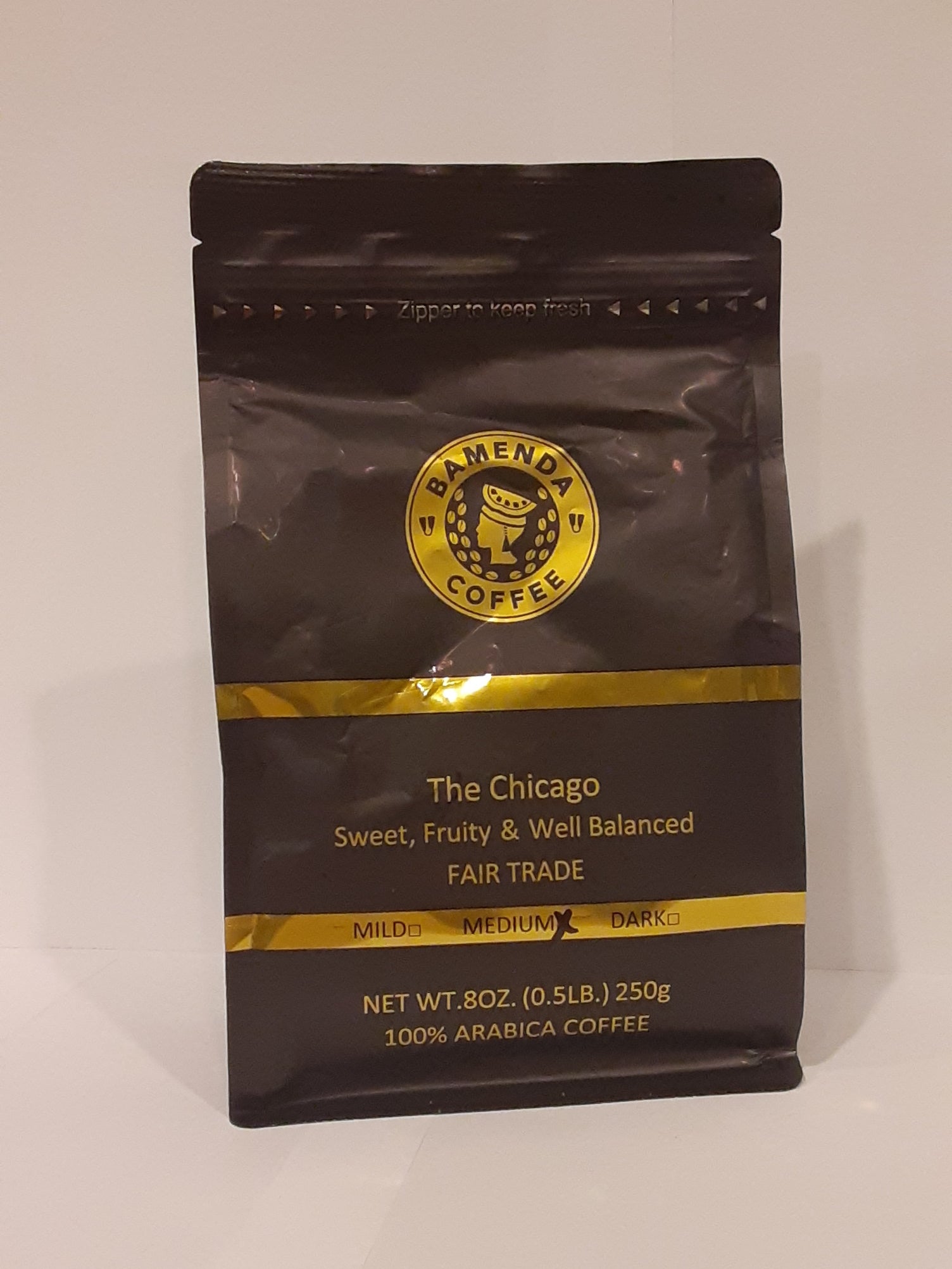 The Chicago Medium (1/2 LB, medium roast,GROUND)