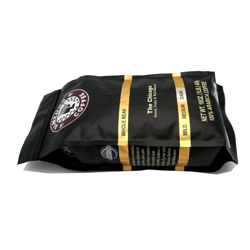 The Chicago Dark (1 lb, DARK ROAST, BEANS) STRONG COFFEE